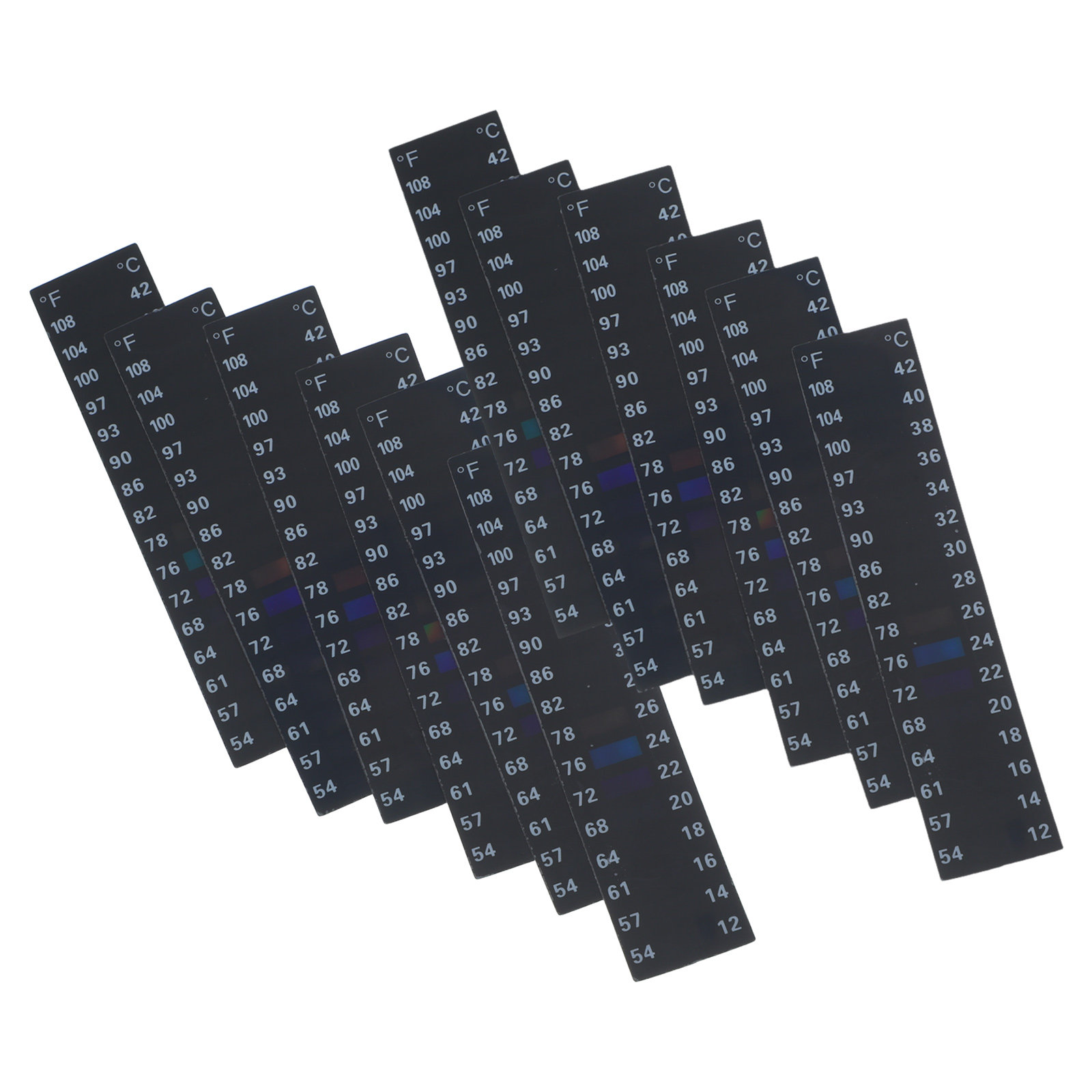 Temperature Strip Thermometer - 10Pcs Brewing Liquid Crystal Temperature Strips