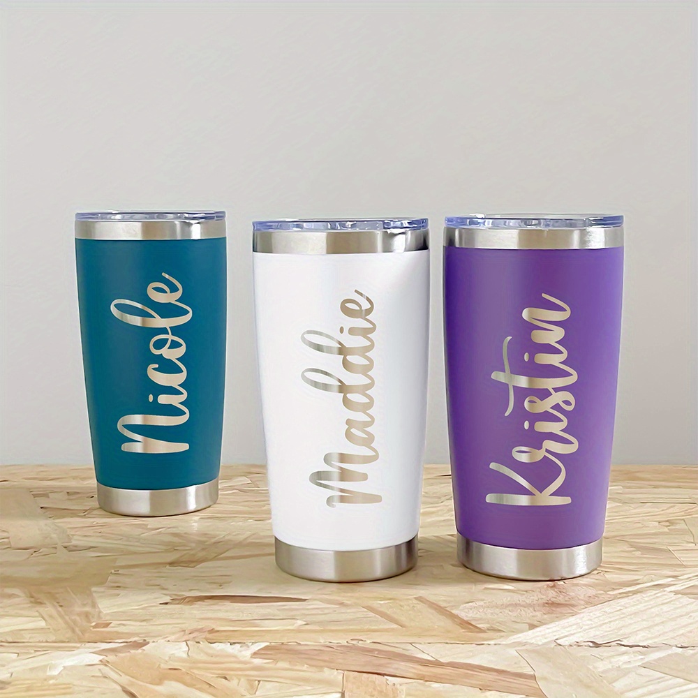 Coffee Equipment Usa - Personalized Name 20oz Stainless Steel Tumbler,