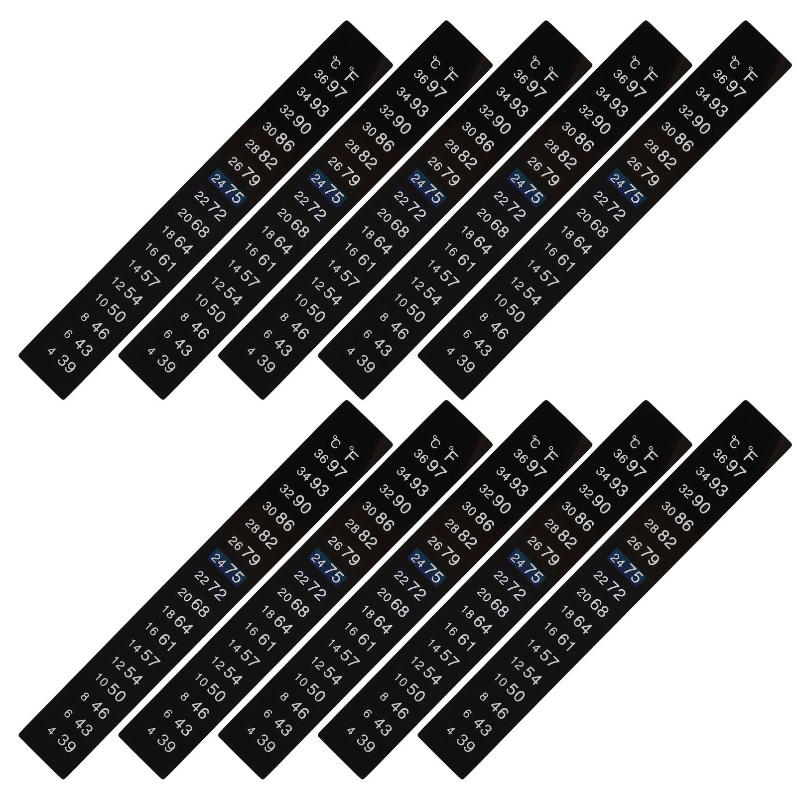 Temperature Strip Thermometer - 10Pcs Fermentation Thermometer Sticker Strips Accurate