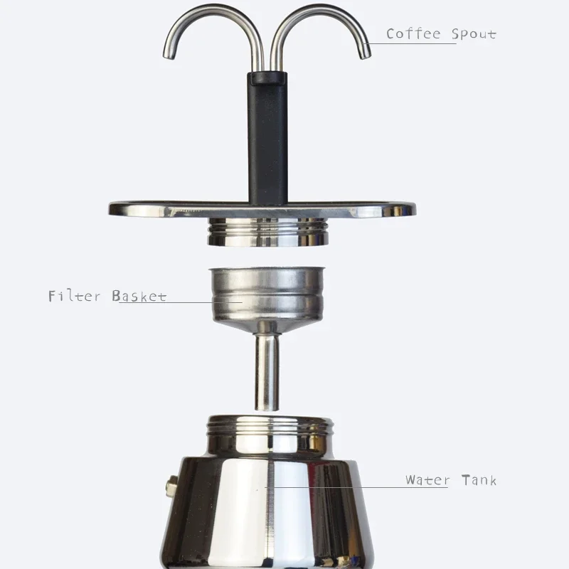 200ML Mini Moka Pot Double Tub - Coffee Vending Equipment 评论和价格