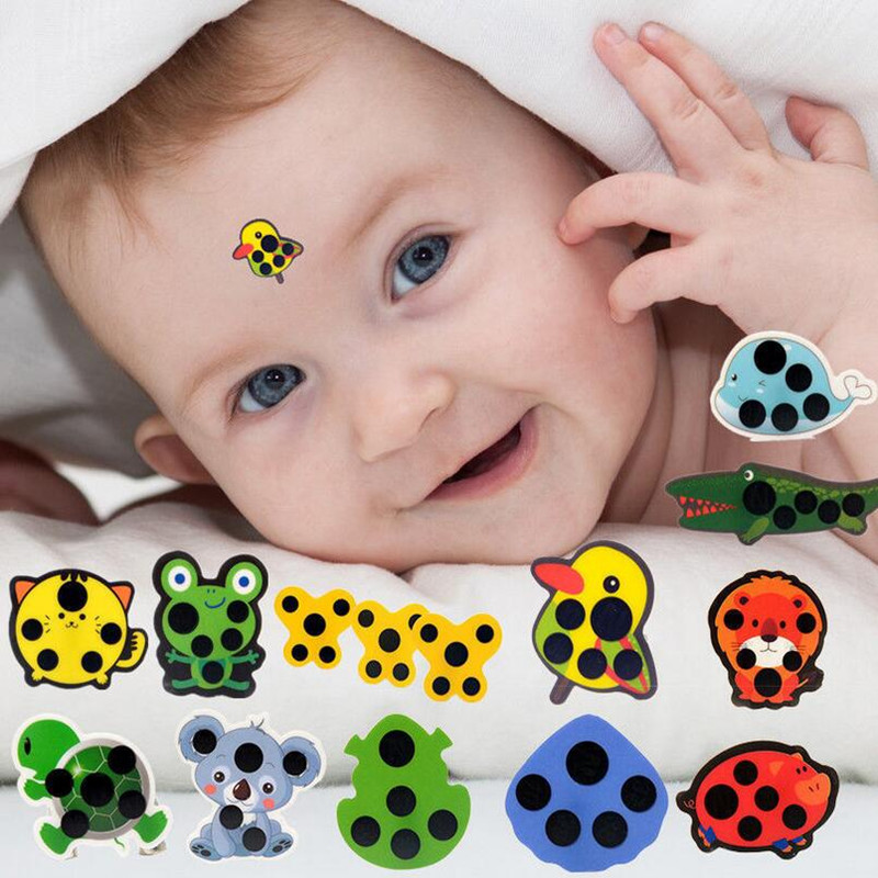 5pcs Baby Cute Cartoon Animal  - Temperature Strip Thermometer 评论和价格