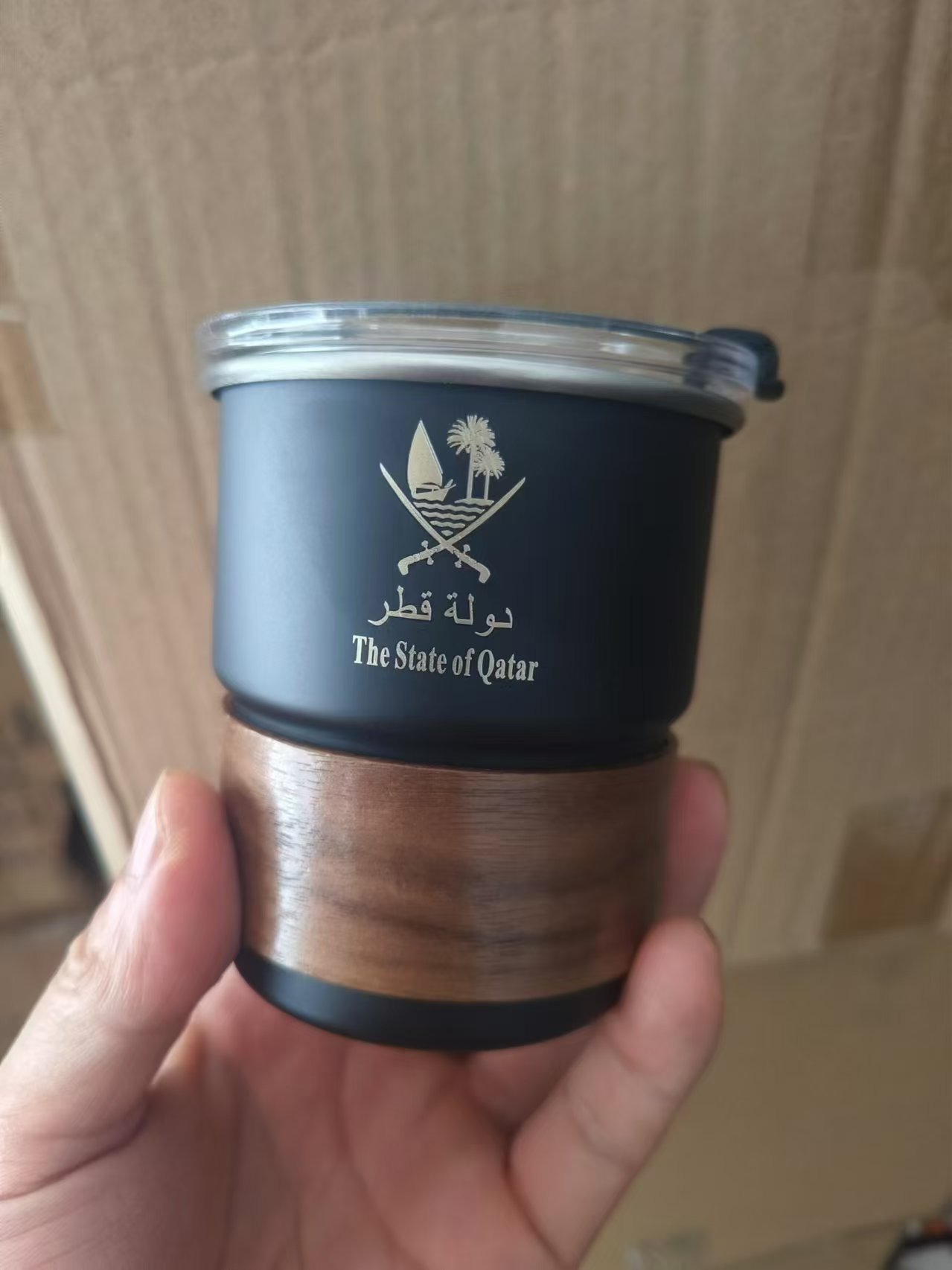 The State of Qatar Logo Stainl - Coffee Equipment Logo 评论和价格