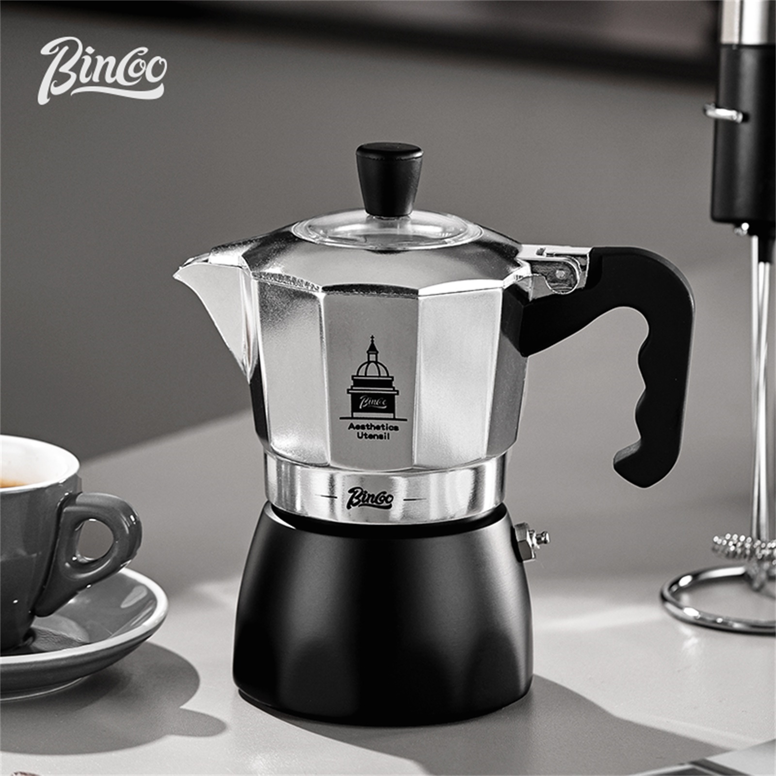 BINCOO Double Valve Moka Pot，E - Coffee Vending Equipment 评论和价格
