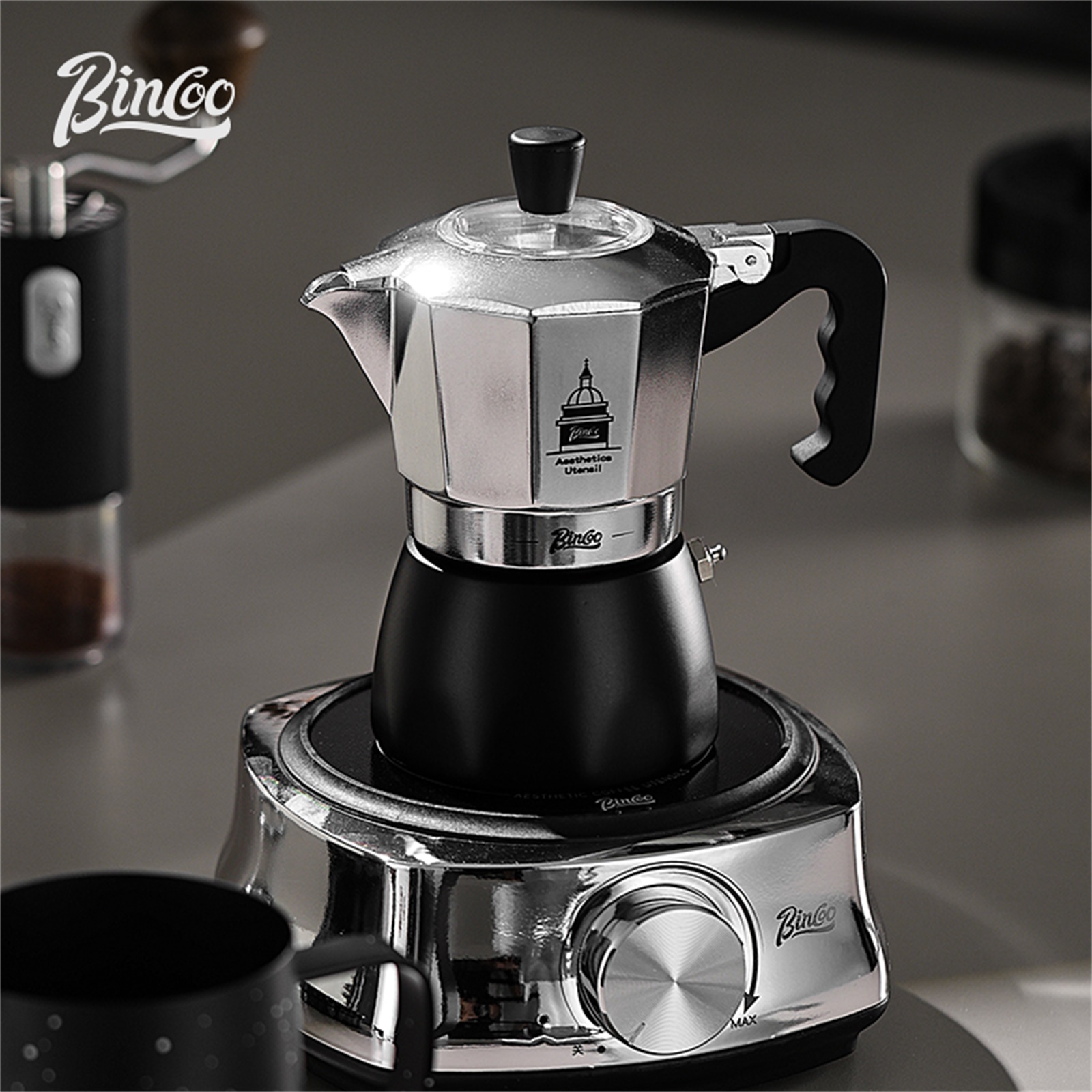 BINCOO Double Valve Moka Pot，E - Coffee Vending Equipment 评论和价格
