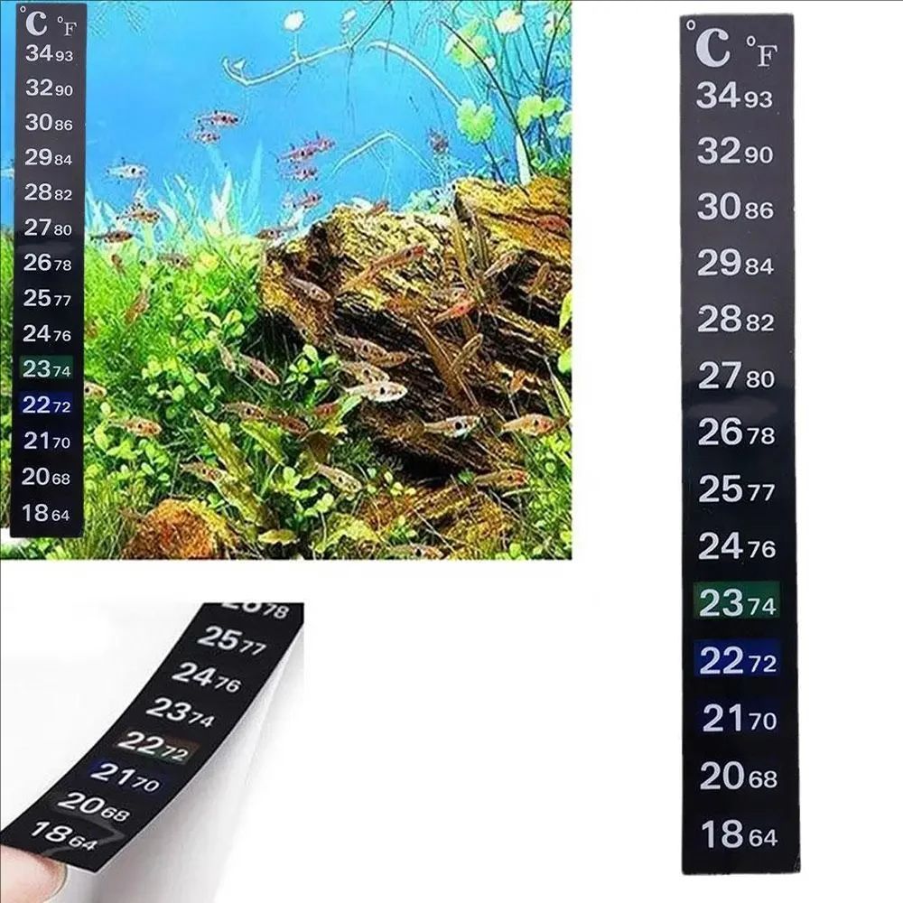 5Pcs/10Pcs Aquarium Fish Tank  - Temperature Strip Thermometer 评论和价格