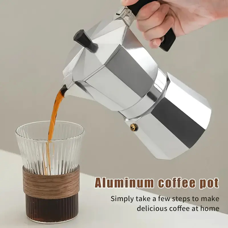 Classic Aluminum Moka Pot 50-3 - Coffee Vending Equipment 评论和价格