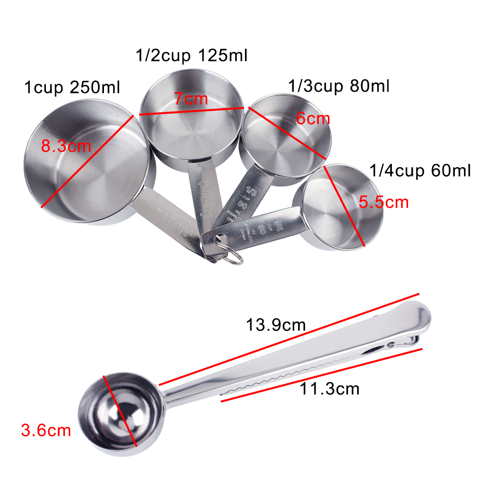 Stackable Measuring Cups and S - Coffee Shop Equipment 评论和价格